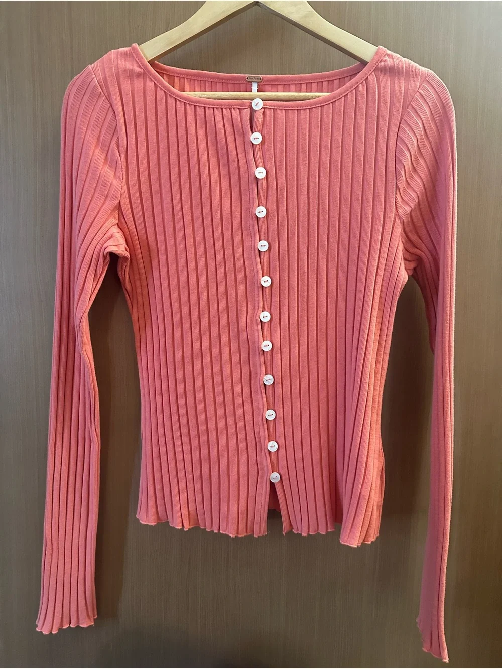 Free People Tilly Long-Sleeve Cardi — Pink XL NWT - Picture 2 of 4